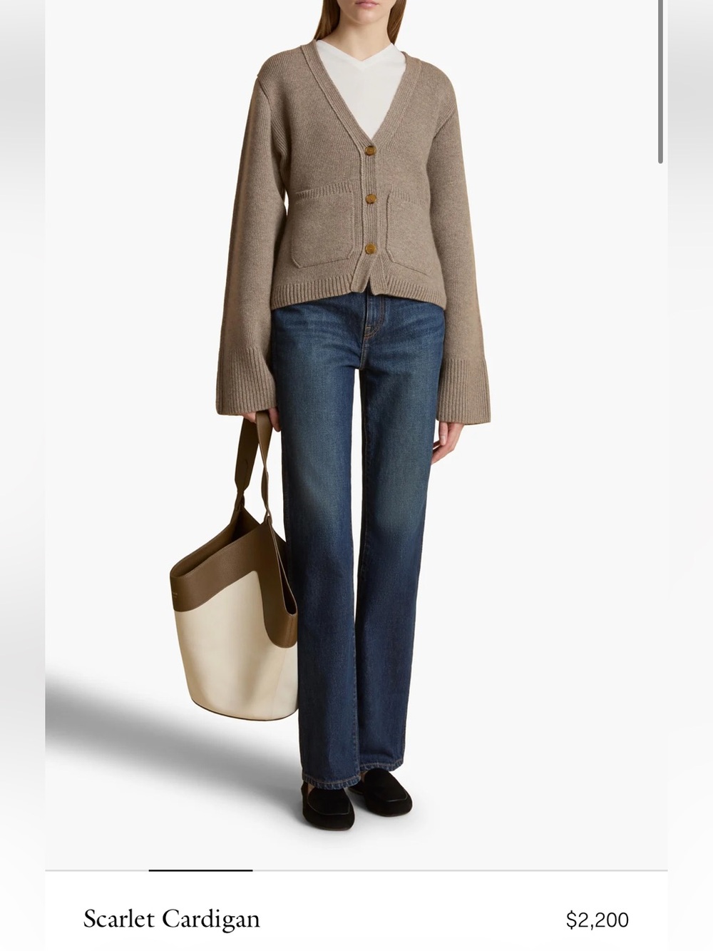 KHAITE scarlet cardigan